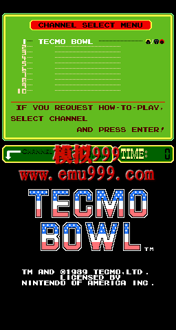 Tecmo - Tecmo Bowl (PlayChoice-10)