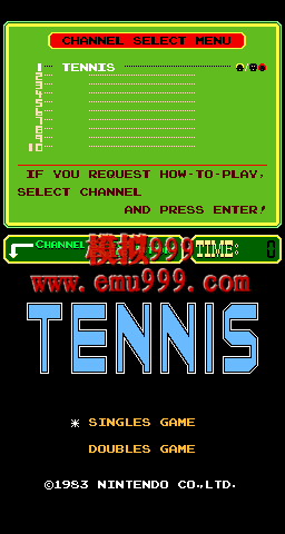  (PlayChoice-10) - Tennis (PlayChoice-10)