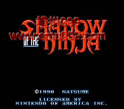 Ӱսʿ(ˮϻ궷) - Shadow of the Ninja (U)